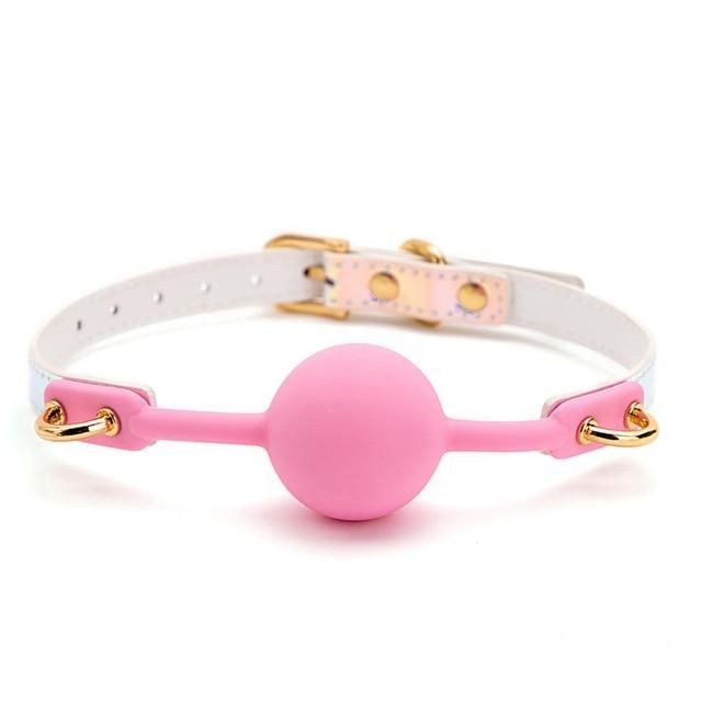 Soft Pink Silicone Gag - Picture 1