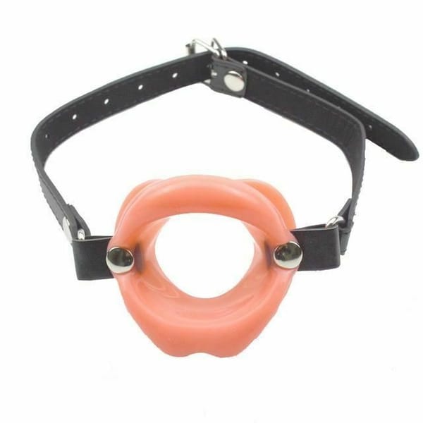 Open Mouth Lips Gag - Flesh