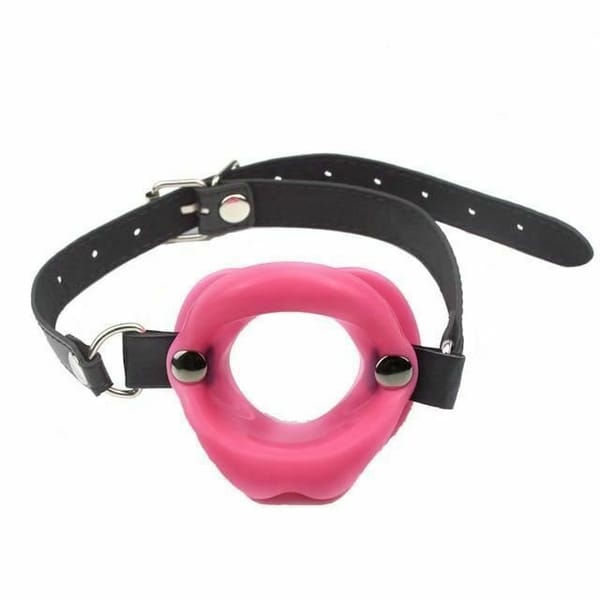 Open Mouth Lips Gag - Pink