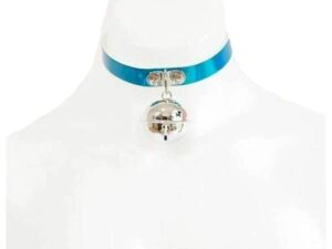 Kitten Bell Goth Collar - Blue